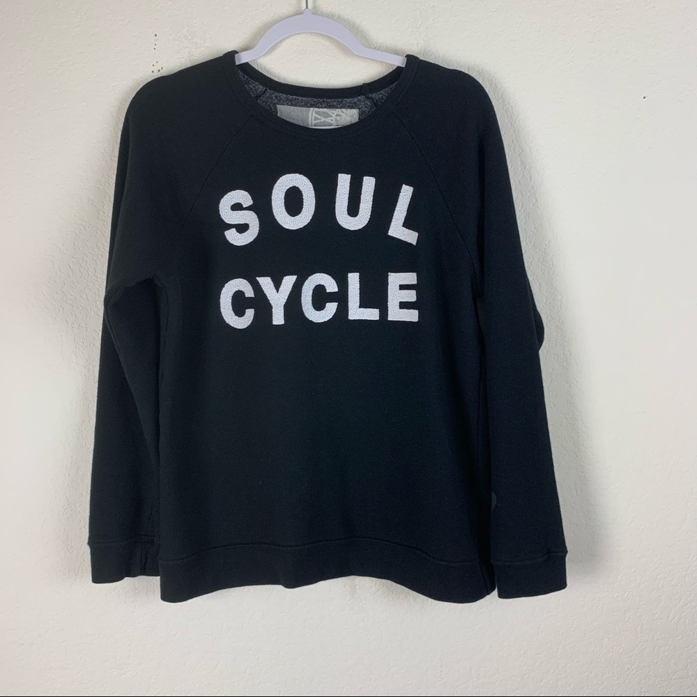 Soul Cycle | Womens Black Crewneck Sweater